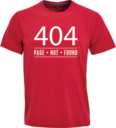 Page not found t-shirt